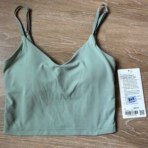 Lululemon NWT Align Cropped Cami Tank Size 2 Palm Court